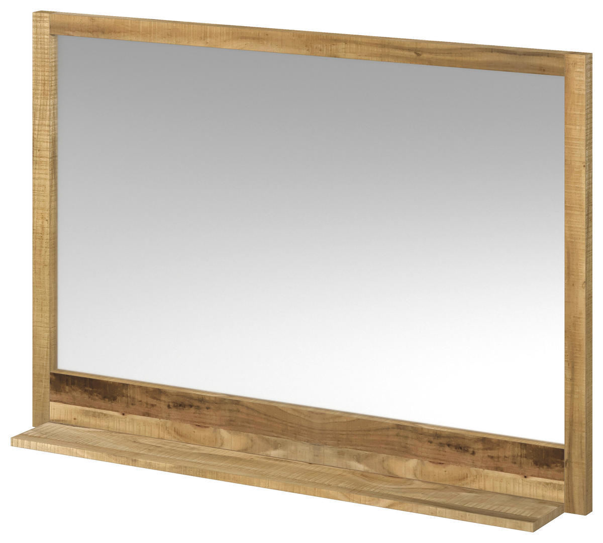 BADEZIMMERSPIEGEL 116/80/16 cm  - Naturfarben, Natur, Glas/Holz (116/80/16cm) - Livetastic