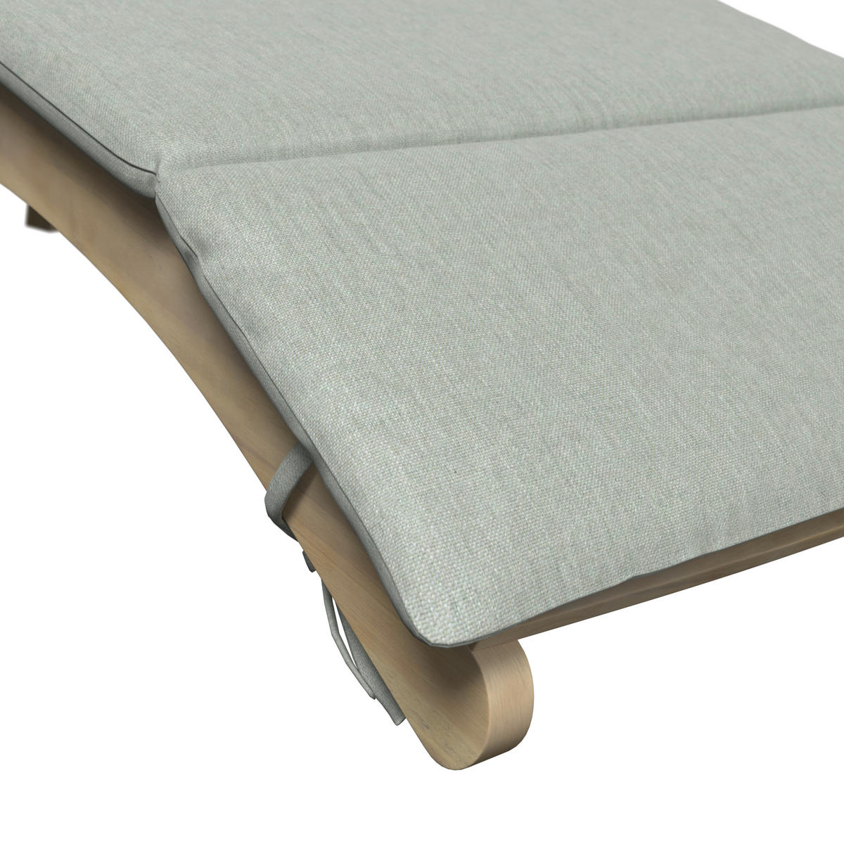 GARTENLIEGE 180/79/54 cm  - Hellgrau/Akaziefarben, Natur, Holz/Kunststoff (180/79/54cm) - Ambia Garden