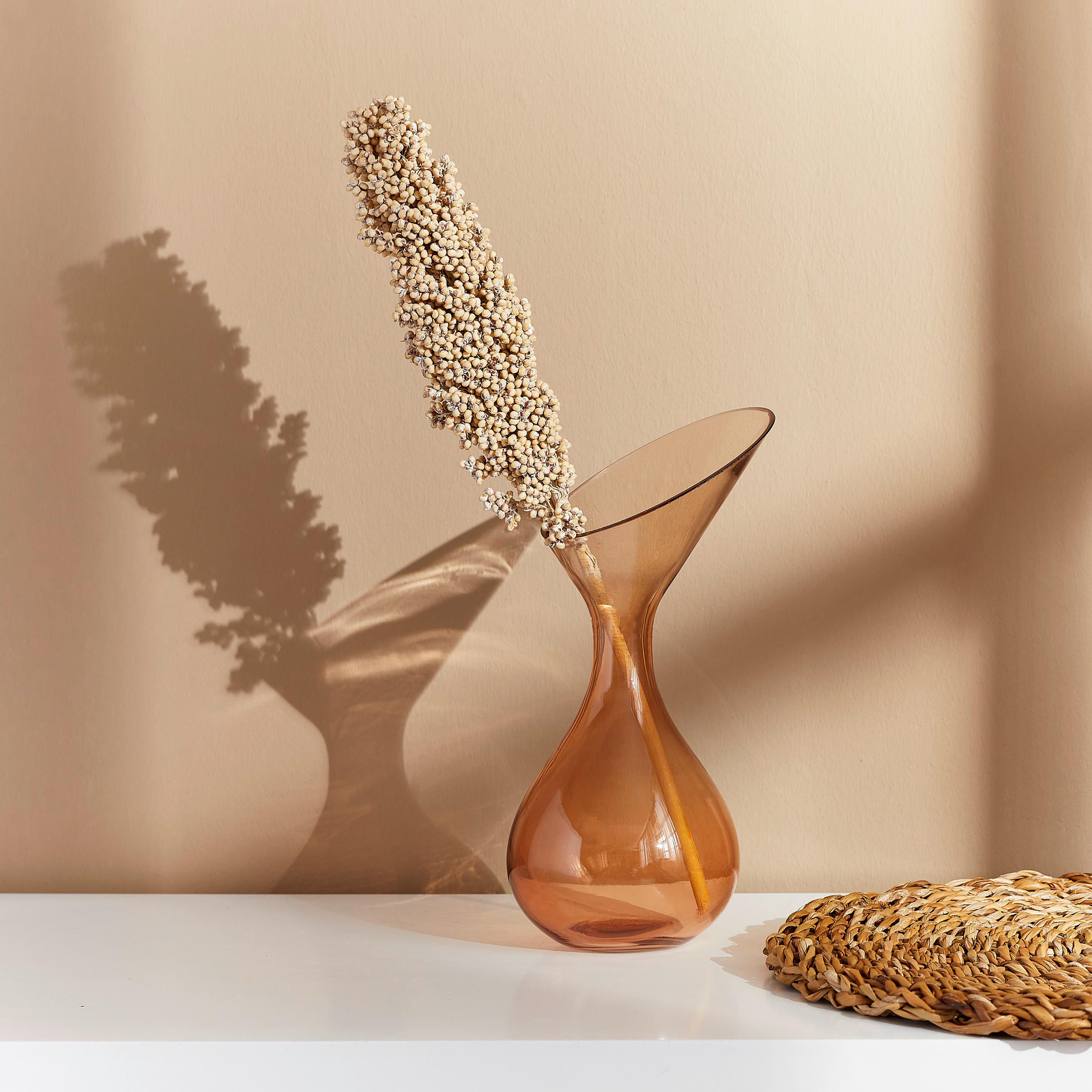 VASE  - Orange, Basics, Glas (13/25/13cm) - Light & Living