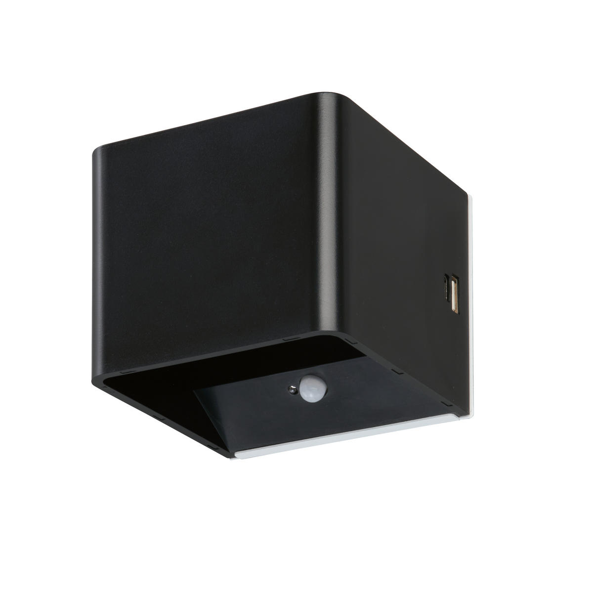 AKKU-WANDLEUCHTE - Schwarz, Design, Metall (8/10,5/10,5cm)