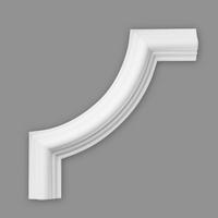ZIERLEISTE 11,5/1,5/1 cm Weiß Kunststoff  - Weiß, Design, Kunststoff (11,5/1,5/1cm)