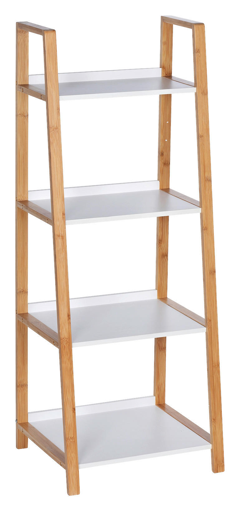 Wenko Badezimmerregal Braun, Weiß 43x112x36 cm