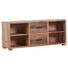 LOWBOARD Akazie massiv gebeizt, lackiert, sägerau Akaziefarben - Schwarz/Akaziefarben, LIFESTYLE, Holz/Metall (145/60/40cm) - Hom`in