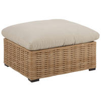 LOUNGEHOCKER Aluminium  - Beige/Schwarz, Romantik / Landhaus, Kunststoff/Textil (90/36/78cm) - Ambia Garden