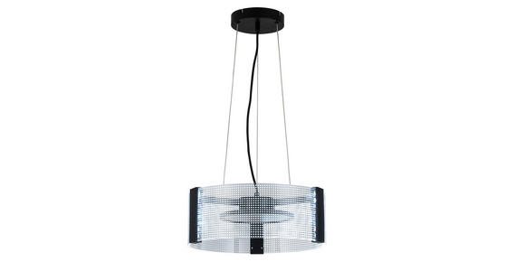 LED-HÄNGELEUCHTE 40/120 cm - Transparent/Schwarz, Design, Kunststoff/Metall (40/120cm) - Novel