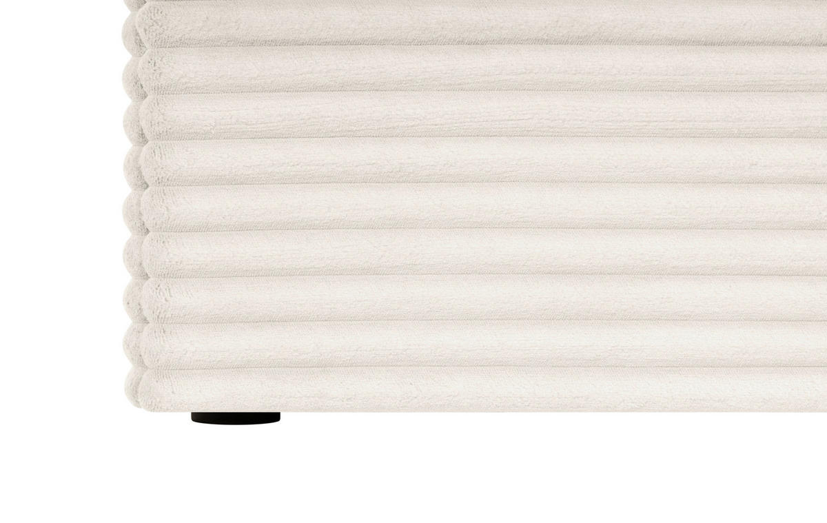 BOXBETT 180/200 cm  in Creme  - Creme/Schwarz, Basics, Holz/Kunststoff (180/200cm) - Livetastic