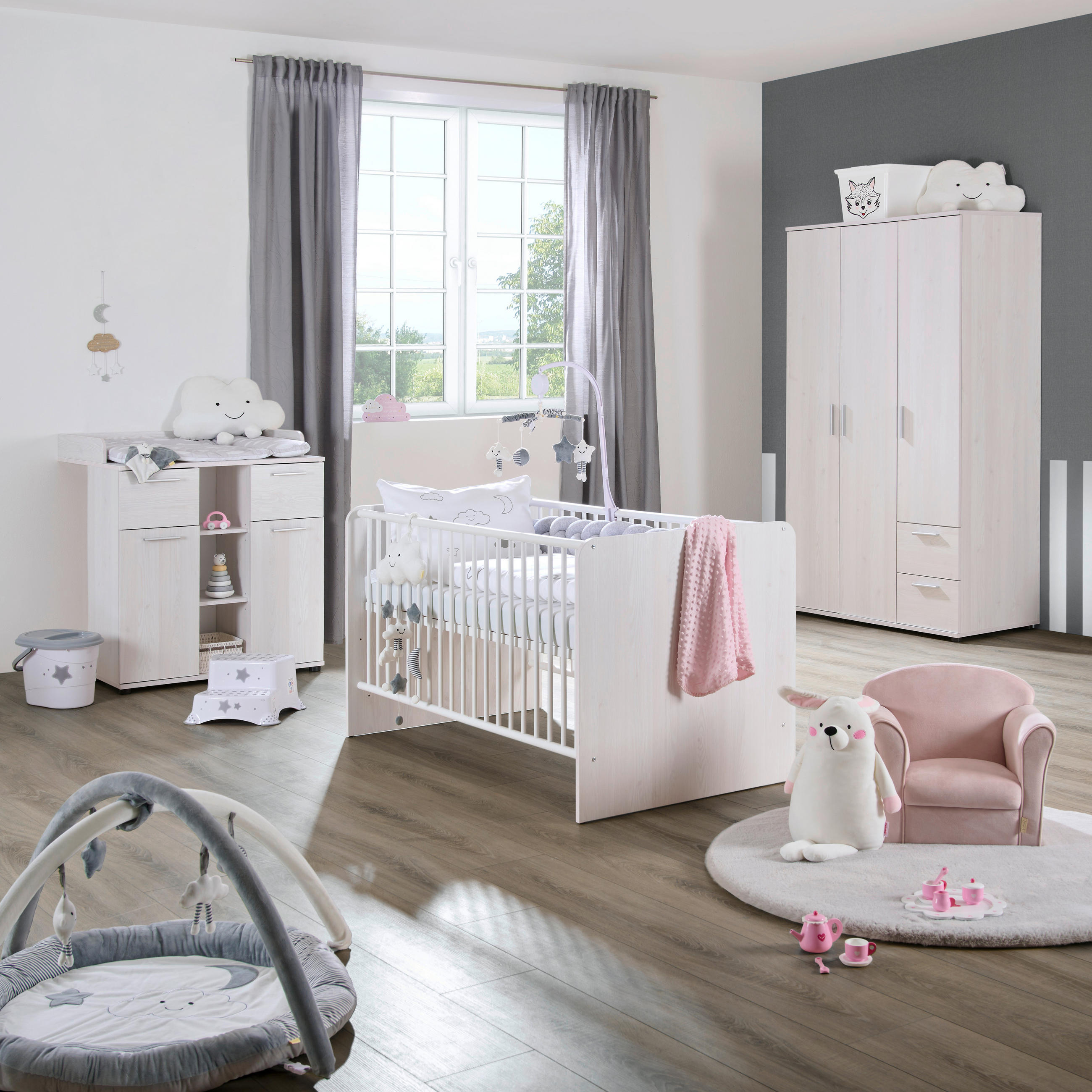 OTROŠKA SOBA  - bela, Basics, leseni material - My Baby Lou