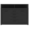 KOMMODE  in 119/96/32 cm  - Anthrazit/Schwarz, Design, Holzwerkstoff/Kunststoff (119/96/32cm) - MID.YOU