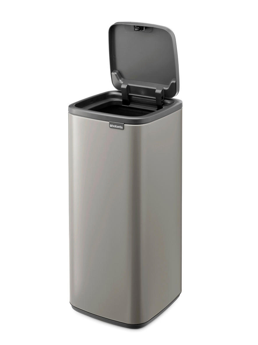 KANTA SA PAPUČICOM  30 l   - antracit/platinasta, Dizajnerski, metal/plastika (28/65/30,5cm) - Brabantia