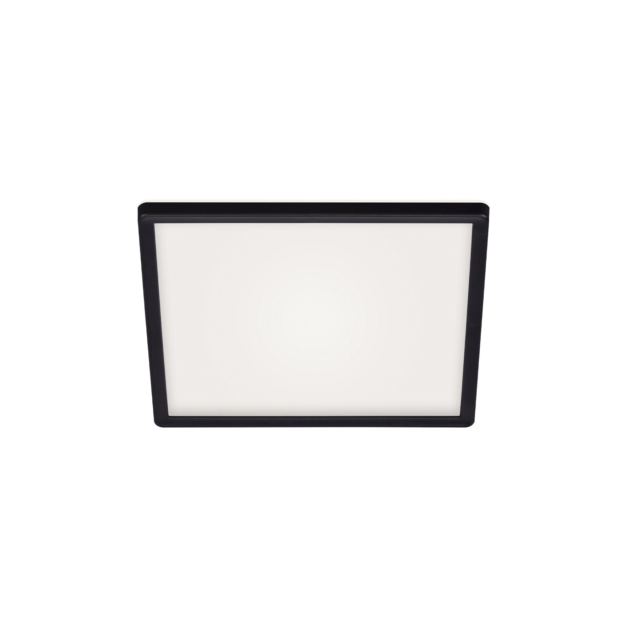 LED-PANEEL Slim  - Schwarz, Basics, Kunststoff (29,3/29,3/2,8cm)
