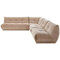 HÖRNSOFFA i manchester taupe  - taupe, Trend, textil (285/315cm) - Livetastic