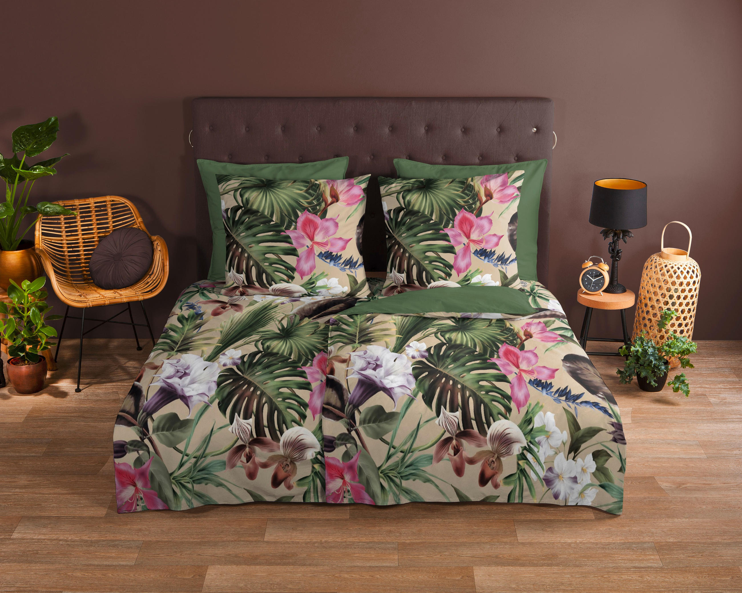 WENDEBETTWÄSCHE Good Morning Renforcé 140/200 cm  - Sandfarben/Naturfarben, Design, Textil (140/200cm)