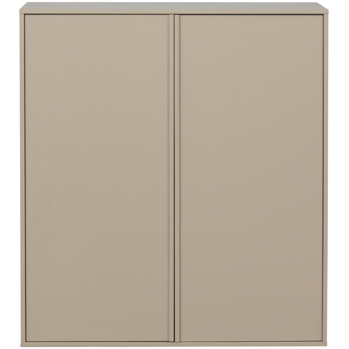 DREHTÜRENSCHRANK  in Grau  - Grau, Design, Holz (100/110/58cm) - Livetastic