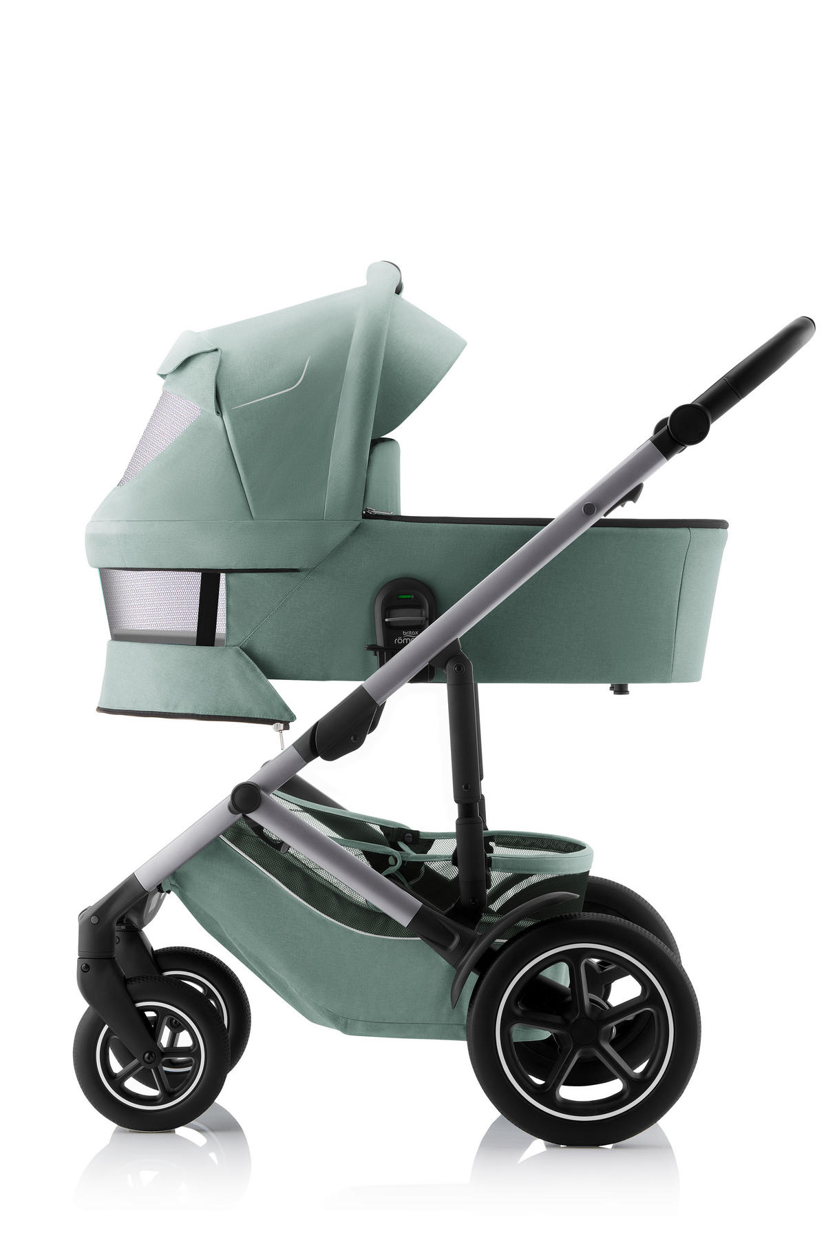 KINDERWAGEN Smile 5Z  - Hellgrau/Grün, Basics, Textil/Metall (57/112/97,7cm) - Britax Römer