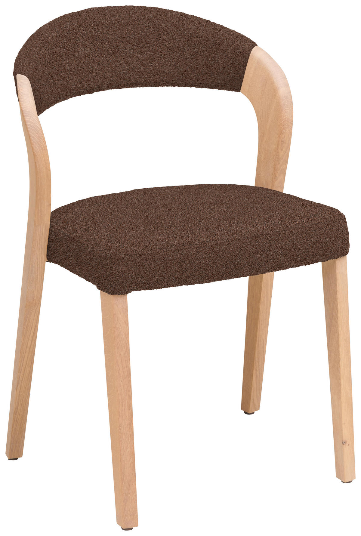 STUHL in Holz, Textil Kupferfarben, Wildeiche  - Wildeiche/Kupferfarben, Natur, Holz/Textil (55/79,5/55cm) - Voglauer