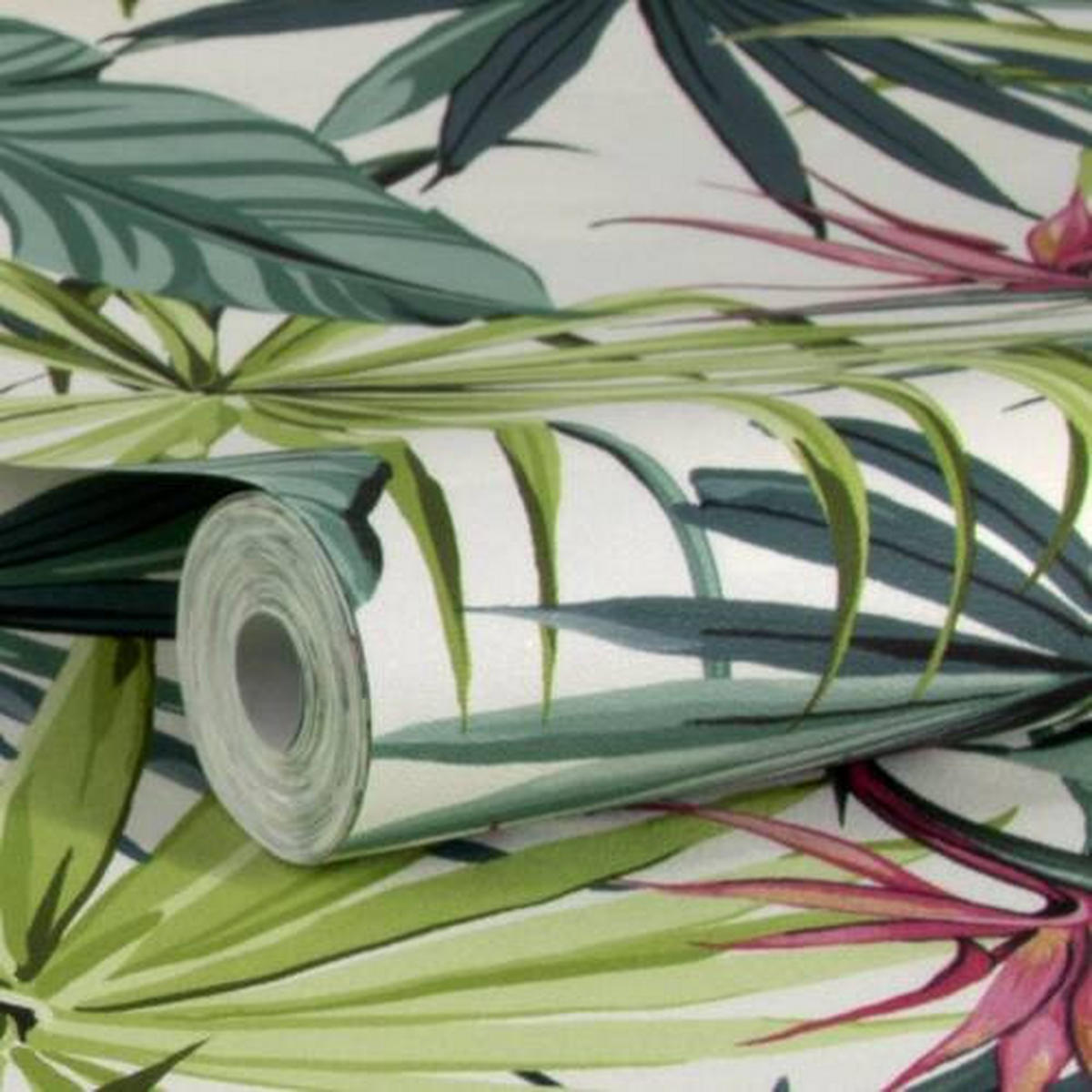NON WOVEN-TAPET 52/1005 cm  - grön, Basics, papper/plast (52/1005cm)