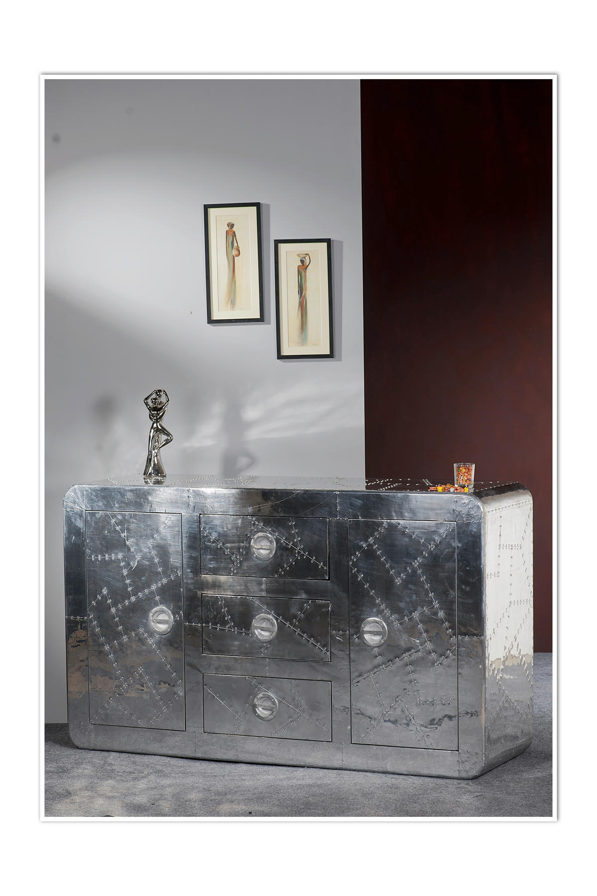 SIDEBOARD 150/90/45 cm  - Silberfarben, Design, Holz/Holzwerkstoff (150/90/45cm) - MID.YOU