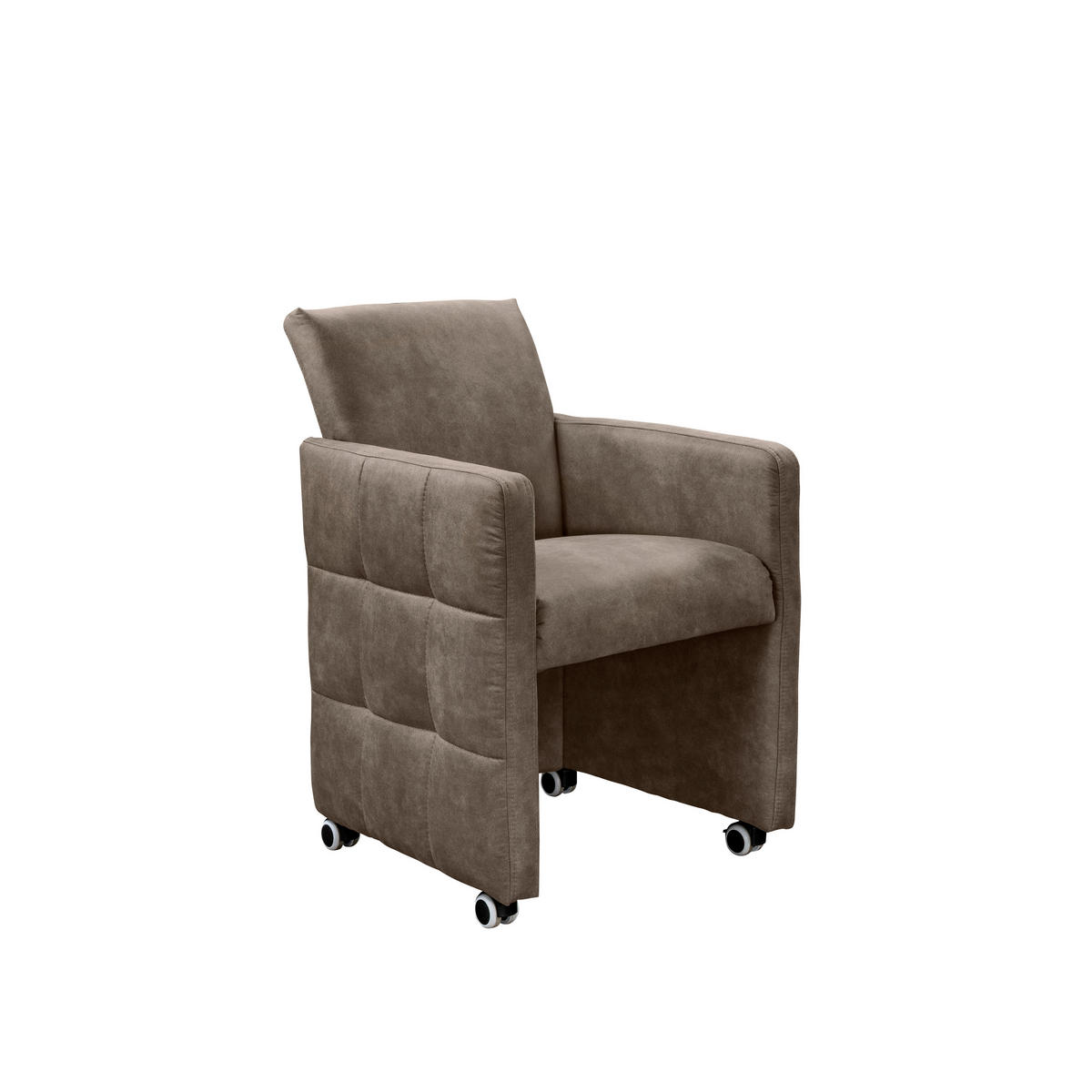 STOLICA S NASLONOM ZA RUKE  taupe  drvo, tekstil, drvni materijal      - taupe, Moderno, drvni materijal/drvo (64/90/72cm) - Livetastic