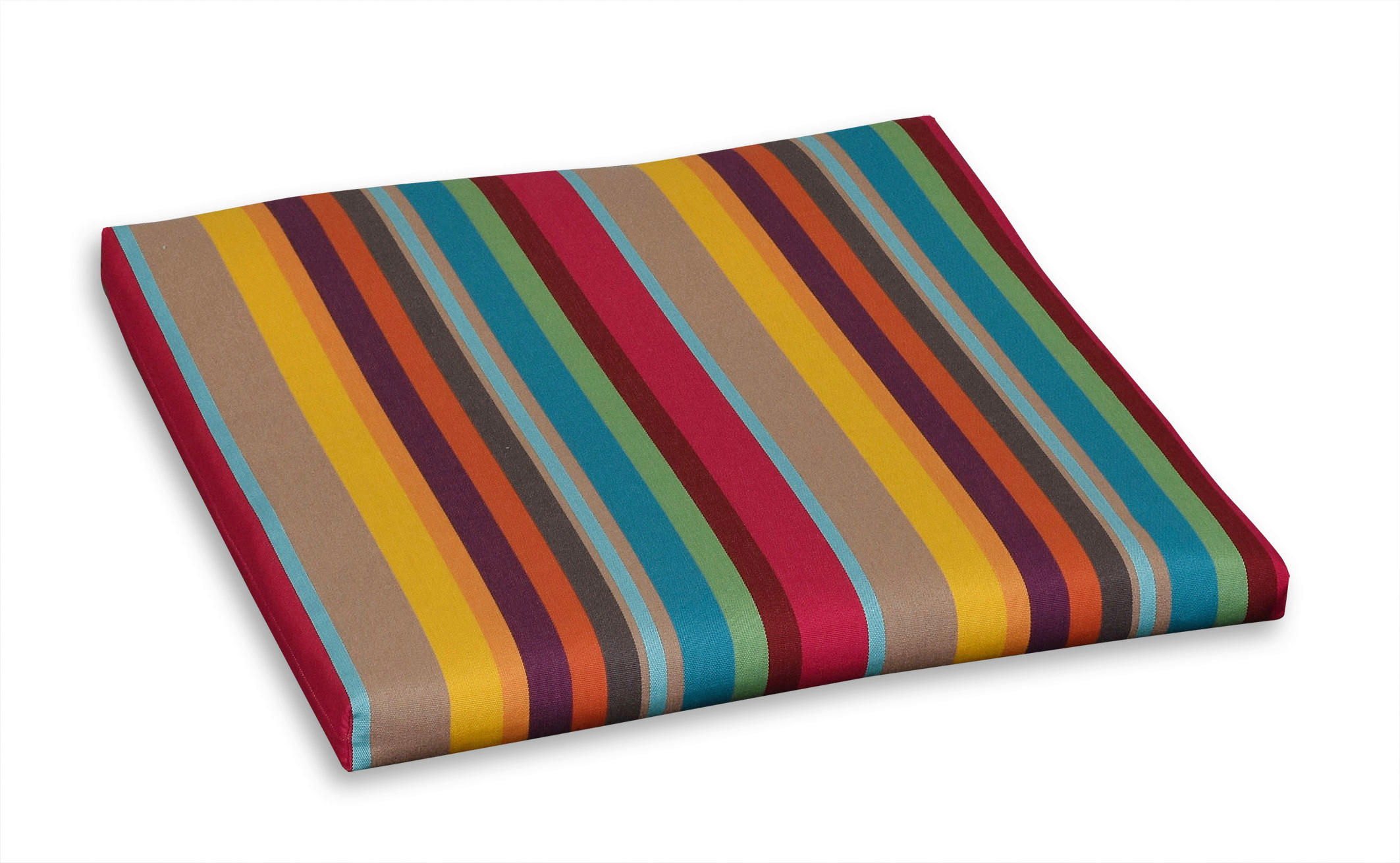 GARTENHOCKERAUFLAGE  - Blau/Gelb, Basics, Textil (50/4/50cm)
