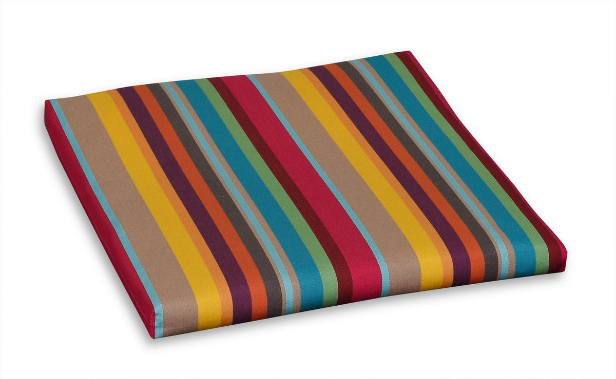 GARTENHOCKERAUFLAGE  - Blau/Gelb, Basics, Textil (50/4/50cm)