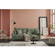 SCHLAFSOFA  in Chenille Grün  - Buchefarben/Grün, Design, Holz/Textil (217/97/101cm) - Carryhome
