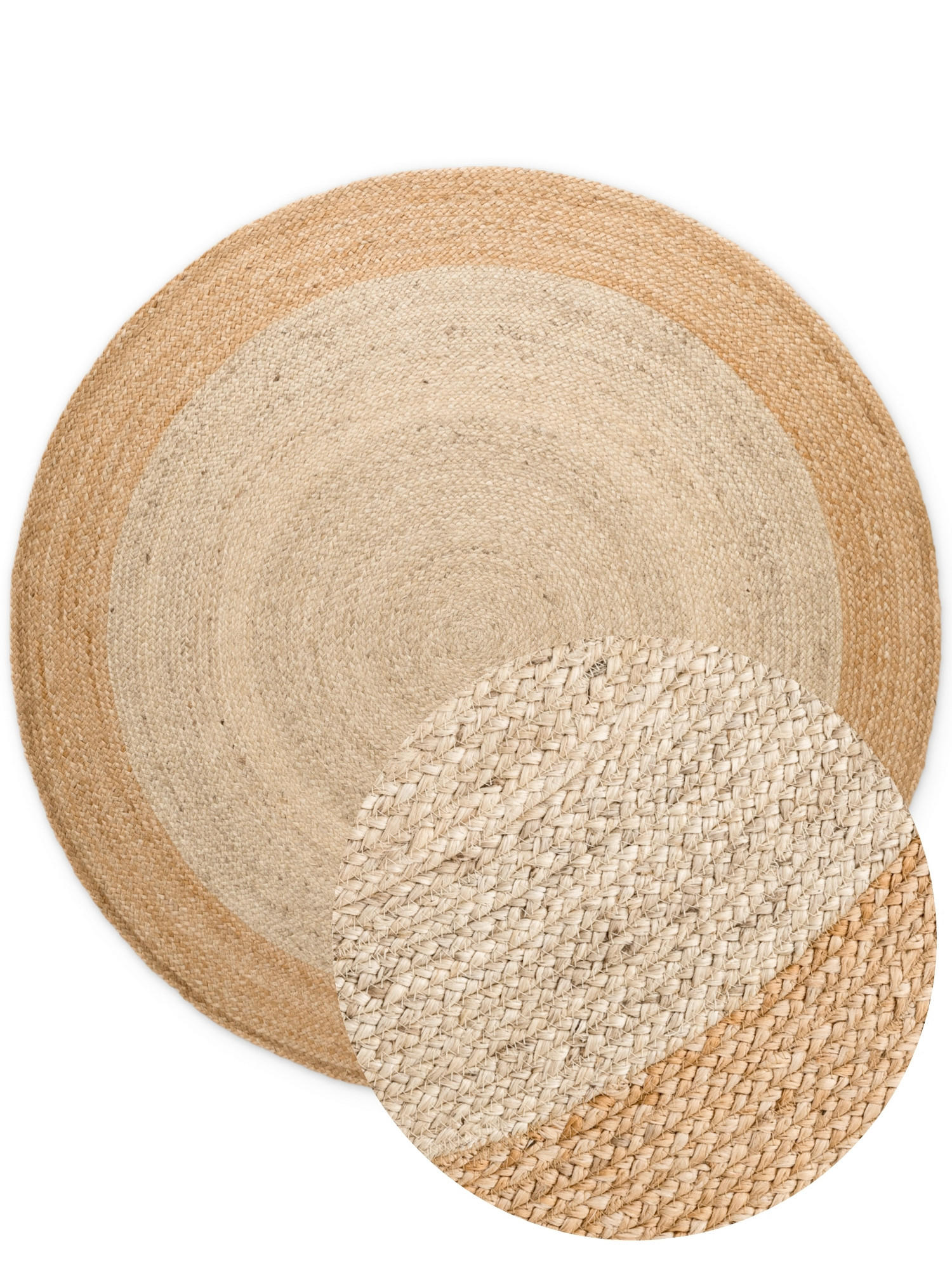 JUTETEPPICH 100 cm Jutta Creme, Goldfarben  - Goldfarben/Creme, Basics, Textil (100cm)