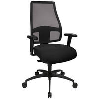 DREHSTUHL  in Flachgewebe Schwarz  - Schwarz, Design, Kunststoff/Textil (48/113-118/42-47cm)