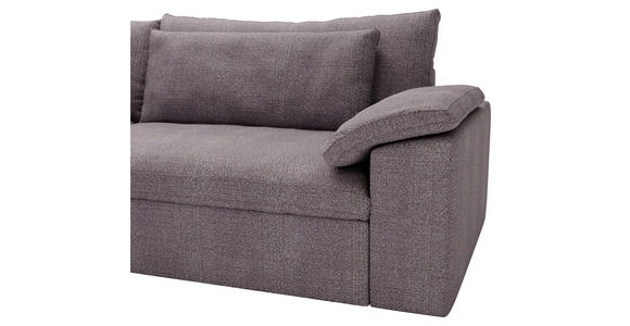 ECKSOFA  in Webstoff Grau, Lila  198/306 cm  - Lila/Schwarz, MODERN, Kunststoff/Textil (198/306cm) - Carryhome