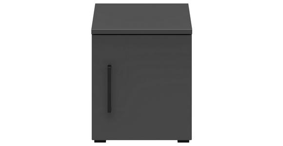 AUFSATZSCHRANK 30/35/40 cm   - Schwarz/Graphitfarben, MODERN, Holzwerkstoff/Kunststoff (30/35/40cm) - Carryhome