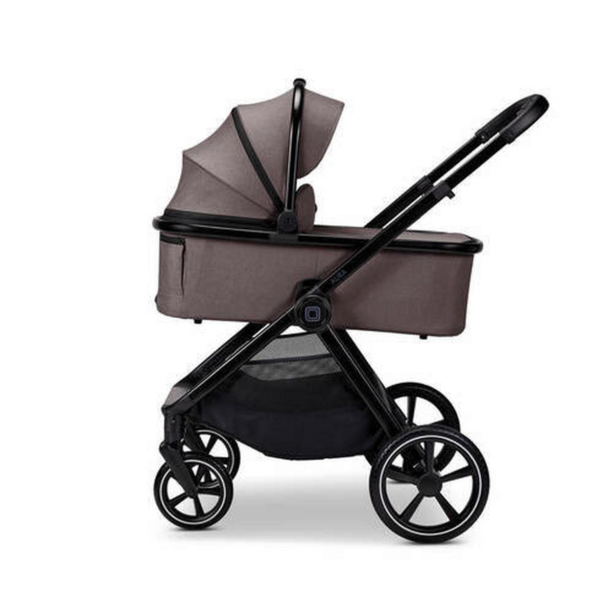 KINDERWAGENSET Aura Set  - Dunkelbraun, Basics (140/61/115cm) - Moon