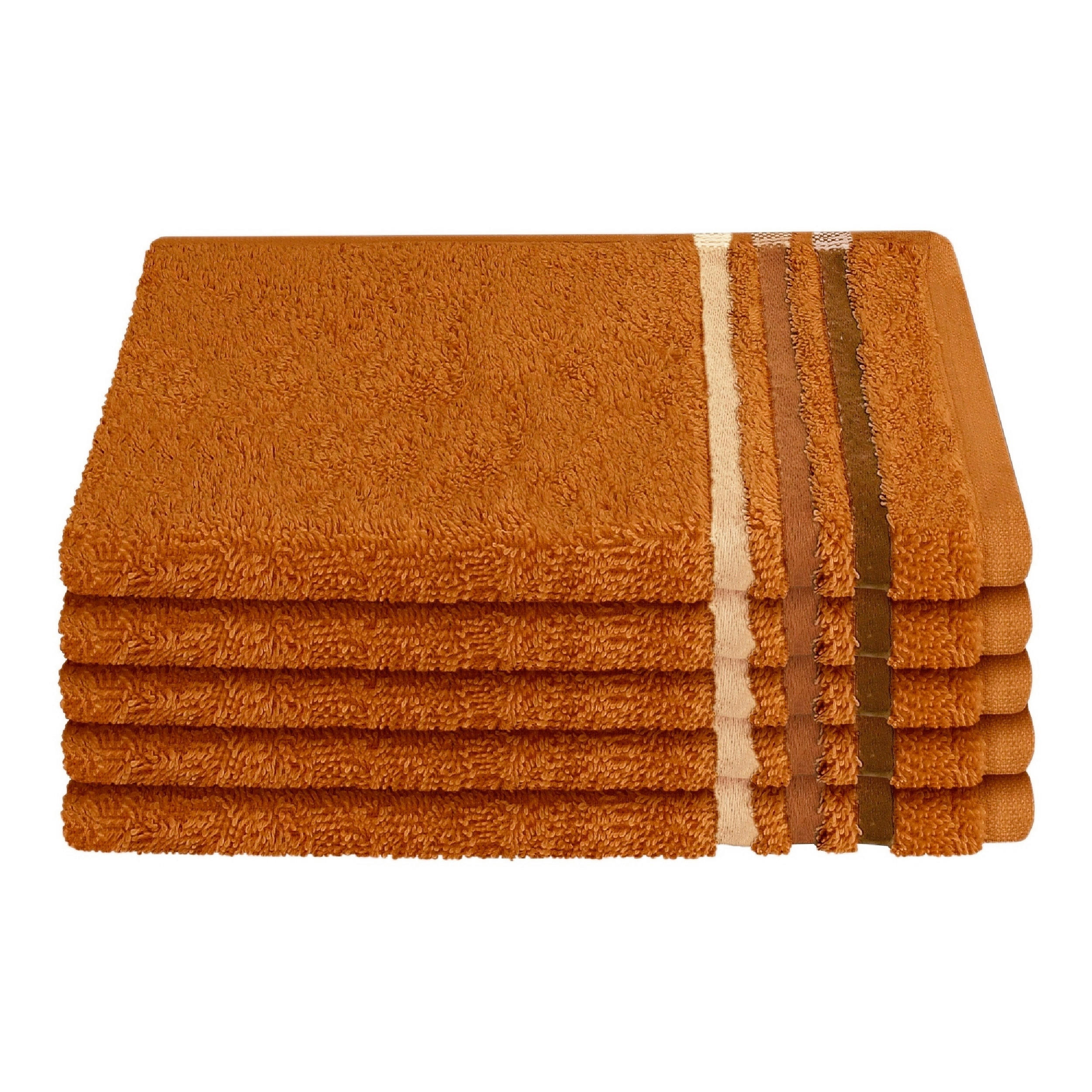 GÄSTETUCHSET Terracotta 5-teilig 30/50 cm  - Terracotta, Basics, Textil (30/50cm) - Schiesser