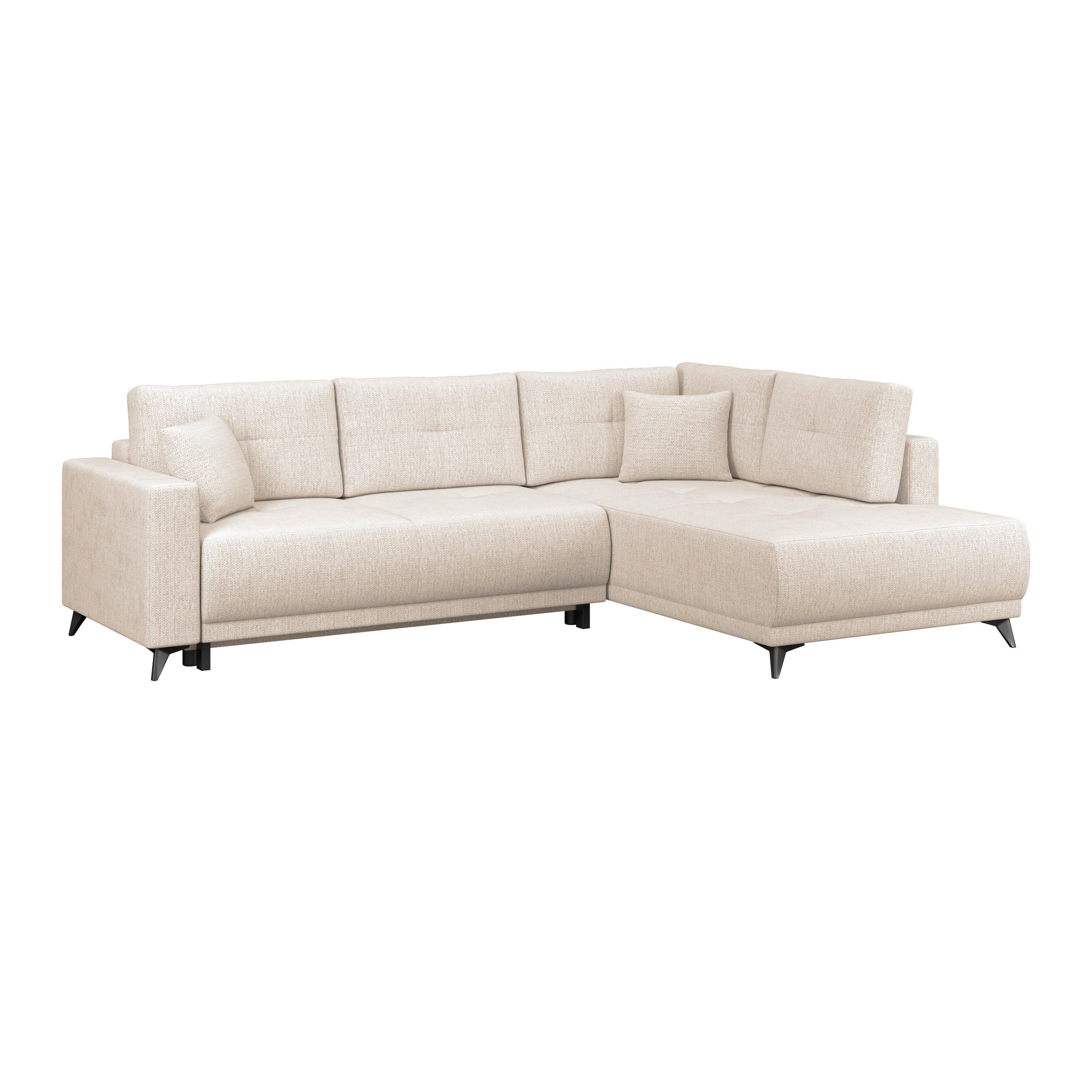 Ecksofa mit Schlaffunktion & Bettkasten Texas Beige