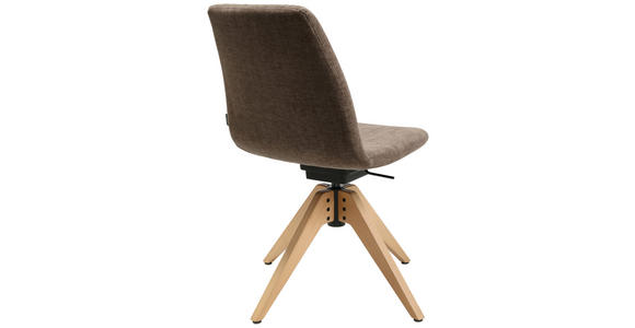 STUHL in Flachgewebe Holz, Textil - Eichefarben/Braun, Design, Holz/Textil (46/85-88/55cm) - Johann Jakob