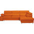 WOHNLANDSCHAFT in Leder Orange - Alufarben/Orange, Design, Leder/Metall (275/226cm) - Beldomo Premium WOHNLANDSCHAFT in Leder Orange - Alufarben/Orange, Design, Leder/Metall (275/226cm) - Beldomo Premium