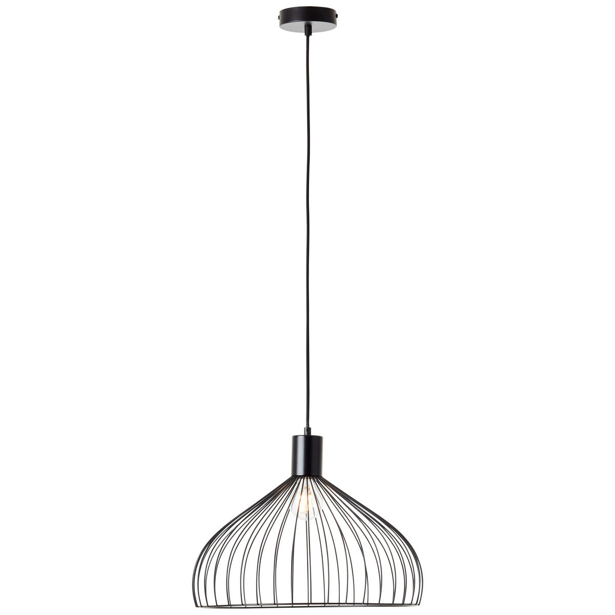 PENDELLEUCHTE 40/135,5 cm    - Schwarz, Basics, Metall (40/135,5cm) - Brilliant