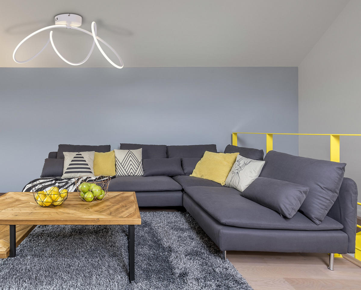 LED-DECKENLEUCHTE Odrive   - Weiß, Design, Kunststoff/Metall (28/67cm) - Näve