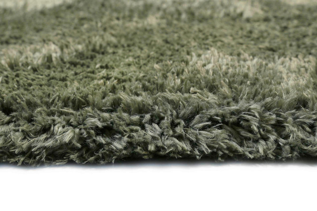 HOCHFLORTEPPICH 80 cm Matteo Waldgrün rund  - Waldgrün, KONVENTIONELL, Textil (80cm) - WECON HOME