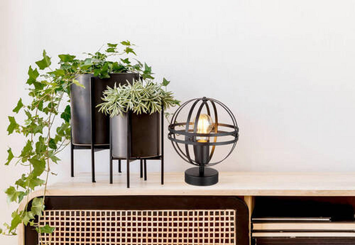 BORDSLAMPA 20/24,5 cm   - svart, Design, metall/plast (20/24,5cm) - Globo