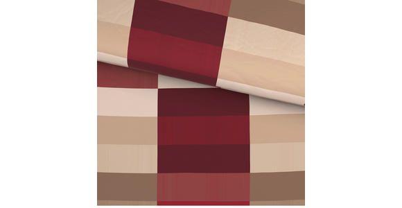 BETTWÄSCHE CUBY Satin 140/200 cm  - Bordeaux, KONVENTIONELL, Textil (140/200cm) - Novel