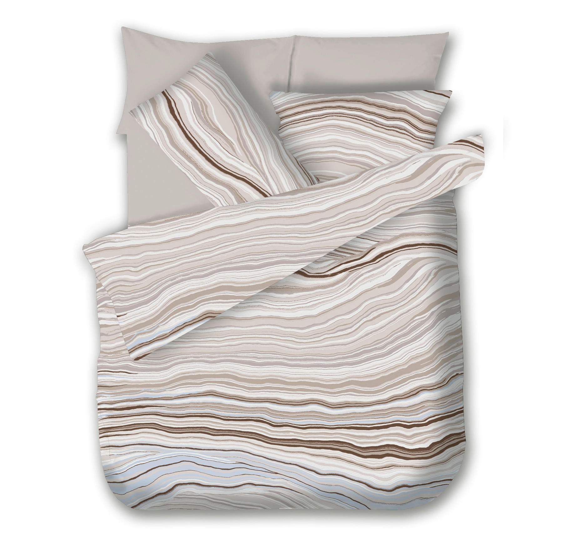 POSTELJNINA SAFIRA 140/200 cm saten naravne barve  - naravne barve, Konvencionalno, tekstil (140/200cm) - Esposa
