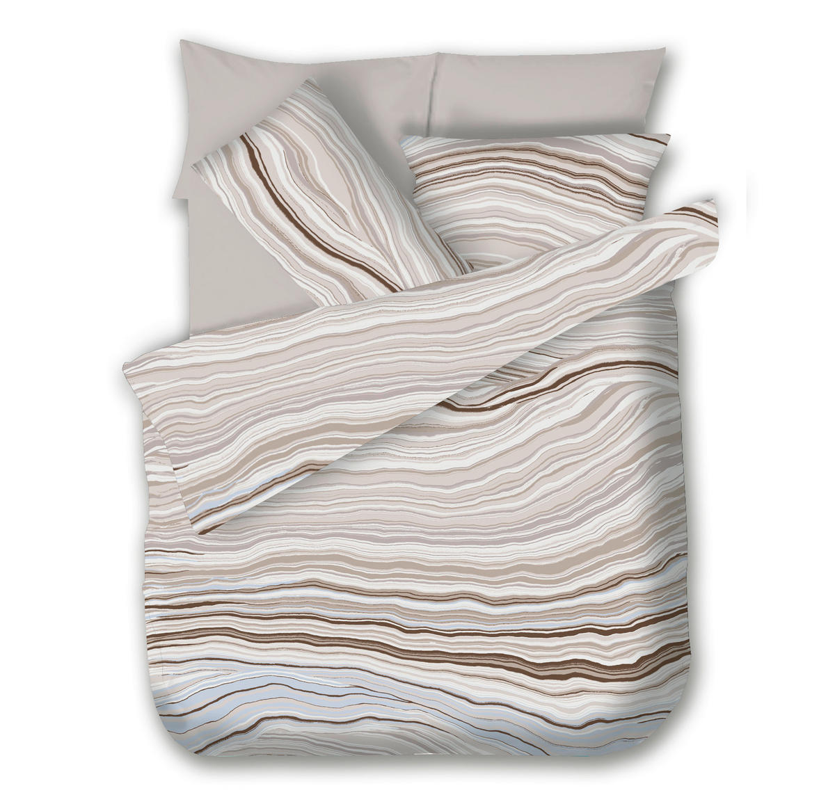 POSTELJNINA SAFIRA 140/200 cm saten naravne barve  - naravne barve, Konvencionalno, tekstil (140/200cm) - Esposa