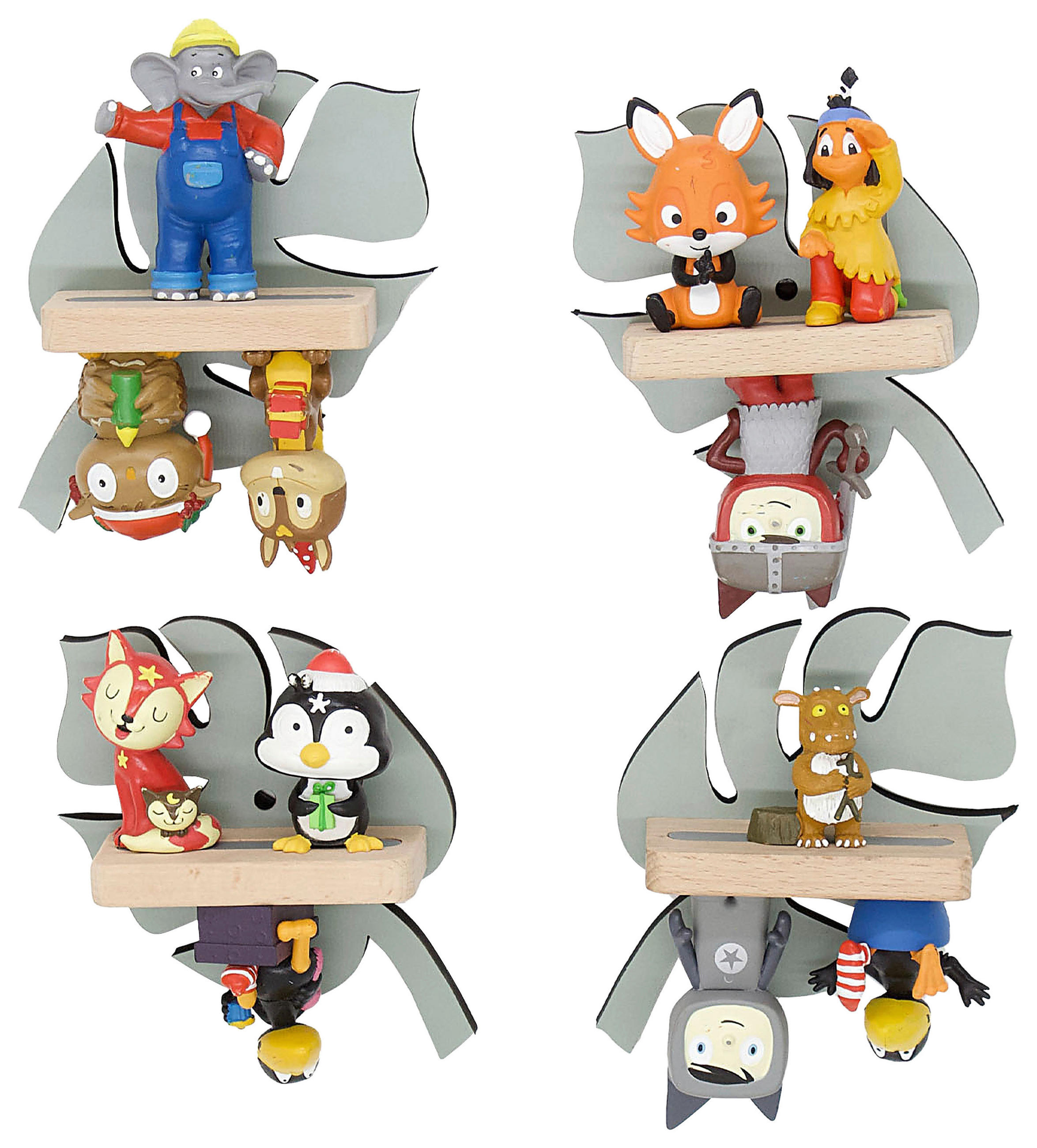 KINDERREGAL  - Grau, Modern, Holzwerkstoff (10/17/5cm) - MID.YOU