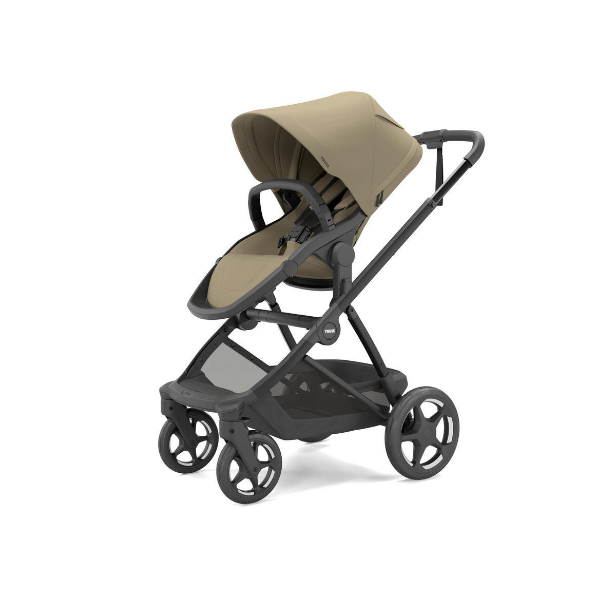 KOMBIKINDERWAGEN Charm 2in1  - Khaki/Schwarz, Design, Kunststoff/Metall (91/61/59null) - Thule