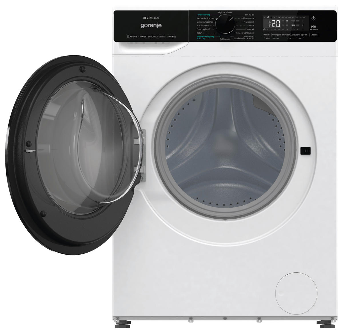 WASCHTROCKNER WD2PA1X64ADW/AT  - Schwarz/Weiß, Basics, Glas/Kunststoff (59,5/84,5/61cm) - Gorenje