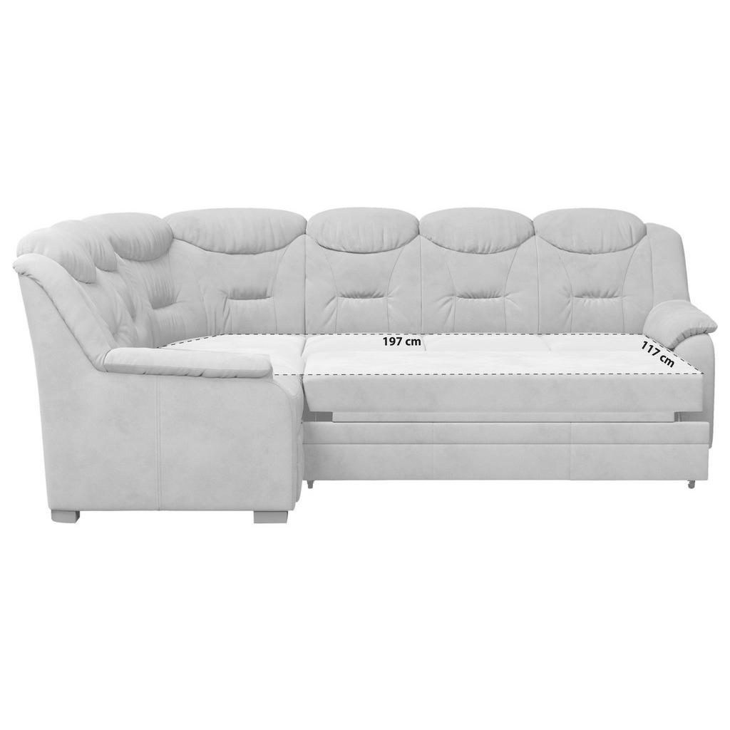 Thumbnail - Mid.you Ecksofa, Hellgrau, Textil, L-Form, 263x211 cm, Made in EU, Bettfunktion erhältlich, in den Filialen seitenverkeh...