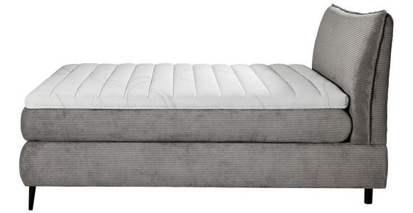 BOXSPRINGBETT 180/200 cm  in Grau  - Schwarz/Grau, Trend, Holz/Textil (180/200cm) - Esposa