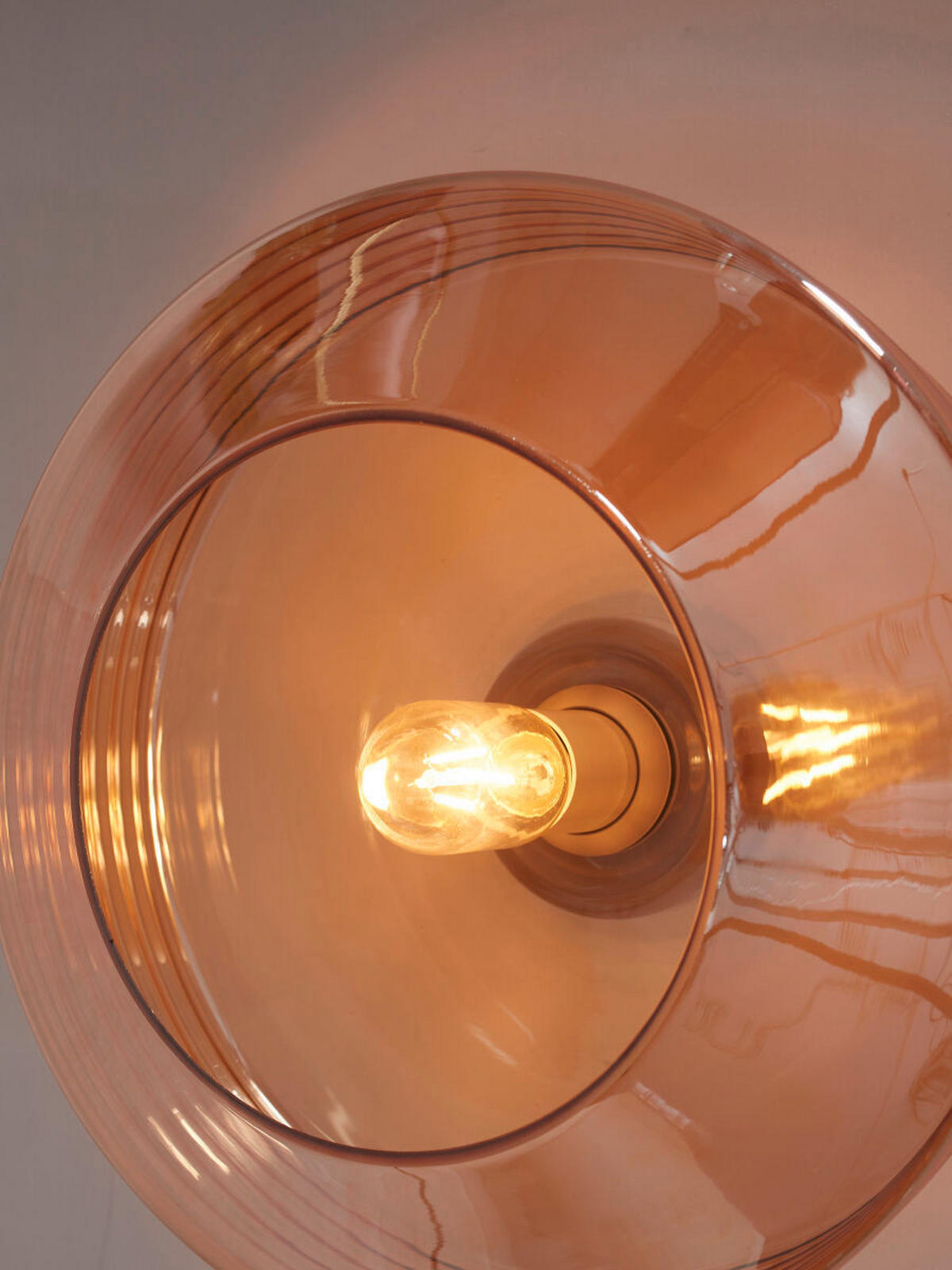 DECKENLEUCHTE  Smart 35/20 cm   - Bernsteinfarben, Trend, Glas (35/20cm) - It's about Romi