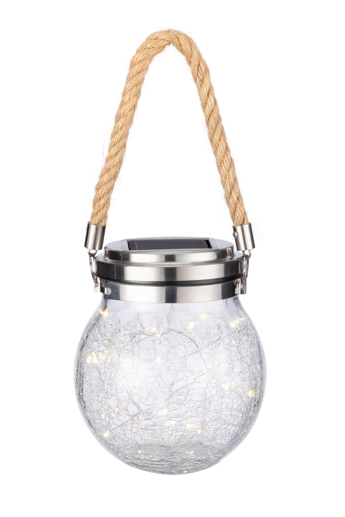 SOLÁRNÍ SVÍTIDLO, 12/14 cm - čiré, Basics, kov/sklo (12/14cm) - Ambia Garden