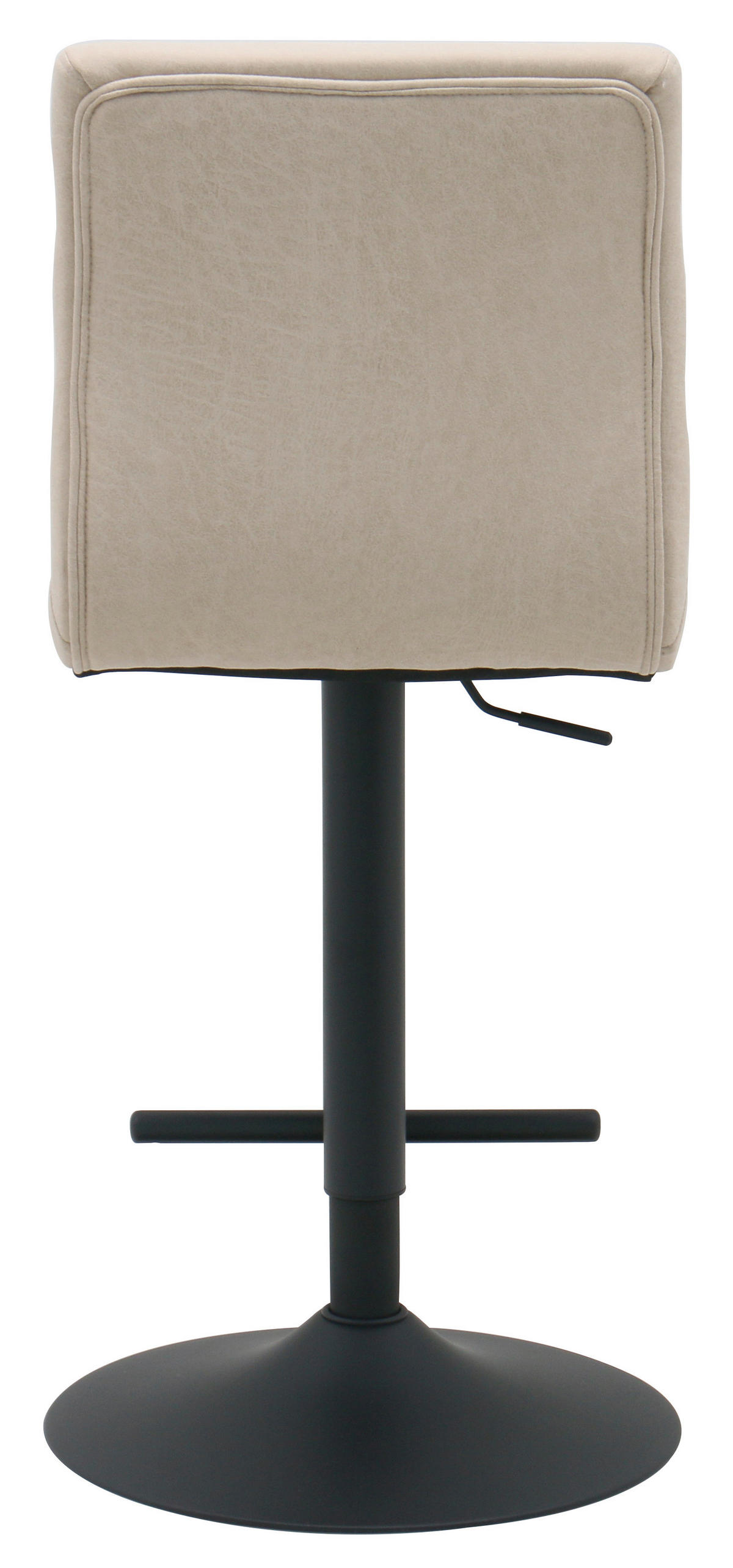BARHOCKER in Schwarz, Beige  - Beige/Schwarz, MODERN, Textil/Metall (42/99.5/53cm) - Livetastic