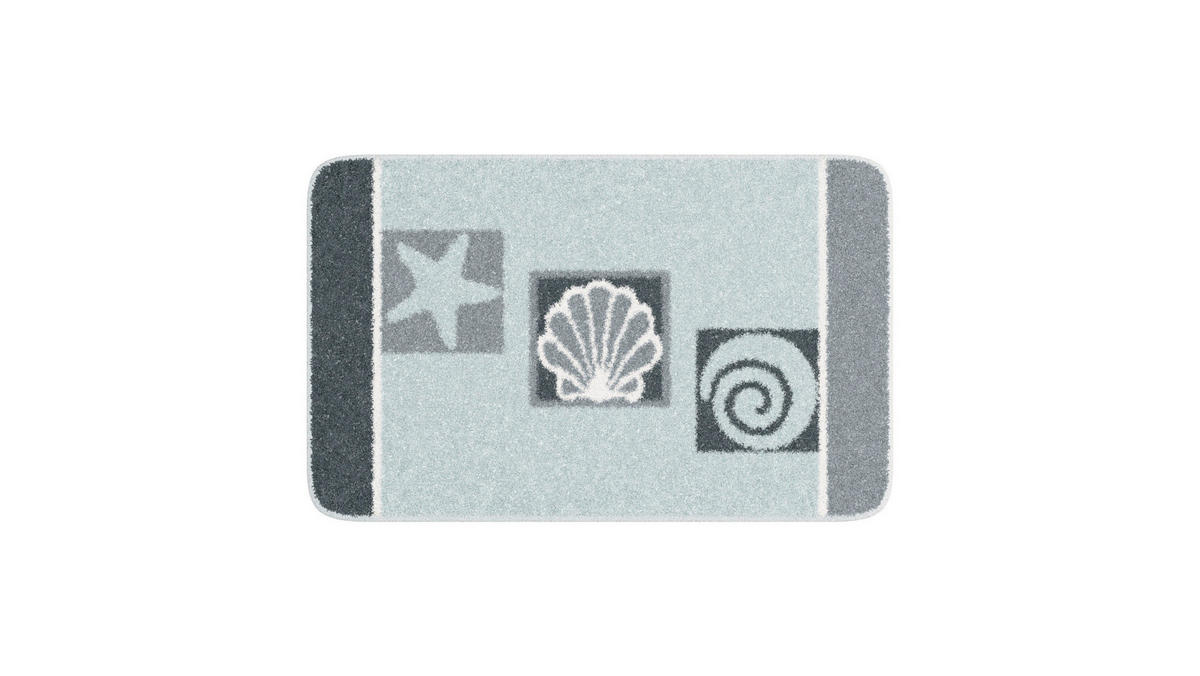 BADEMATTE Grau 50/80 cm  - Grau, Basics, Kunststoff/Textil (50/80cm) - Grund